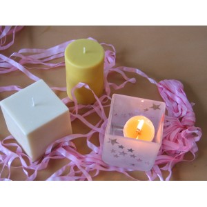 beeswax square candle