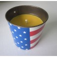 metal bucket candle