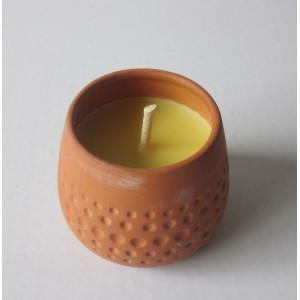 terracotta pot candle